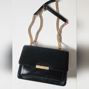 Michael Kors Black Leather Crossbody Bag